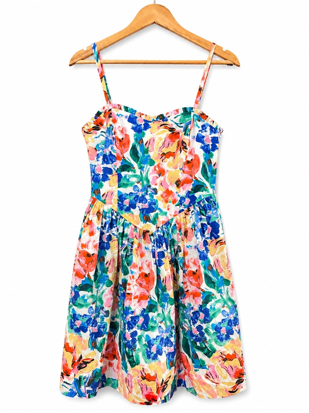 Free Assembly Floral Sundress NWT Size Small Colorful Summer Dress Strappy Midi
